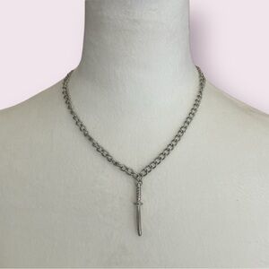 Silver Dagger Necklace